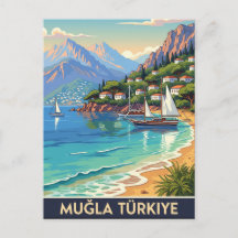 Vintage Mugla Turquie Voyage