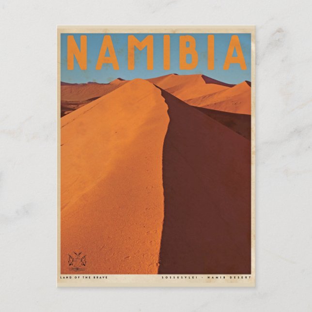 Carte postale vintage Namibie Travel (Devant)