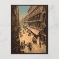 Vintage Naples Italie Street Scène Miniature