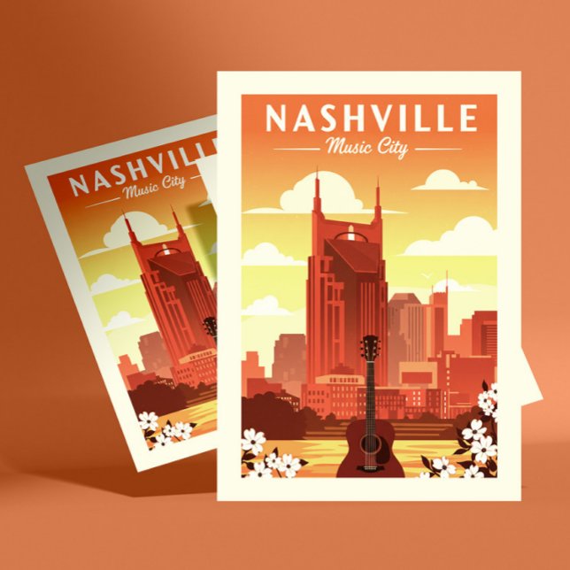 Carte Postale Vintage Nashville (Créateur téléchargé)