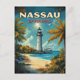 Carte Postale Vintage Nassau Bahamas