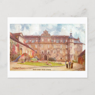 Carte Postale Vintage Neues Schloss (Nouveau château) à Baden-Ba