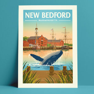 Carte Postale Vintage New Bedford Massachusetts