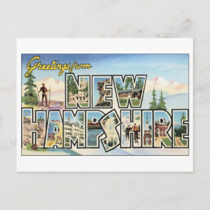 Carte postale vintage New Hampshire