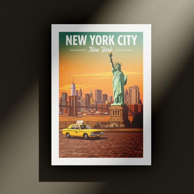 Carte Postale Vintage New York (Créateur téléchargé)