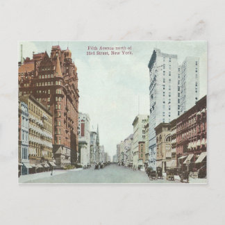 Carte Postale Vintage New York City 5ème Avenue