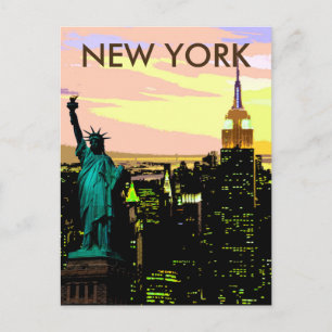 Carte postale Vintage New York City Liberty of Sta