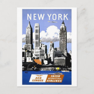 Carte Postale Vintage New York City Travel
