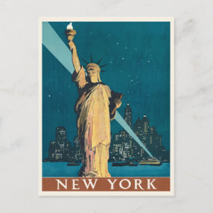Carte postale vintage New York Lady Liberty