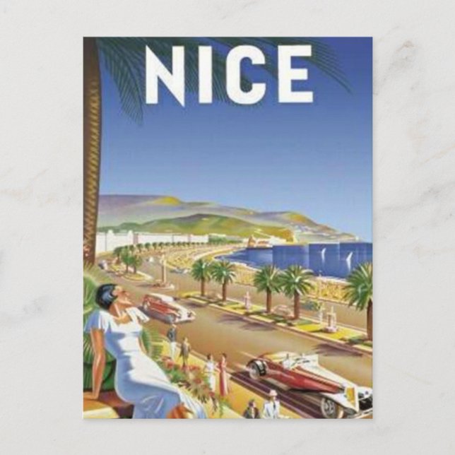 Carte Postale Vintage Nice, France - (Devant)