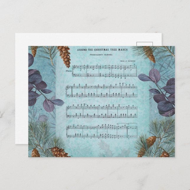 CARTE POSTALE VINTAGE NOËL (Devant / Derrière)