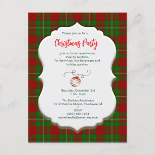 Carte Postale Vintage Noël MacGregor Tartan Plaid
