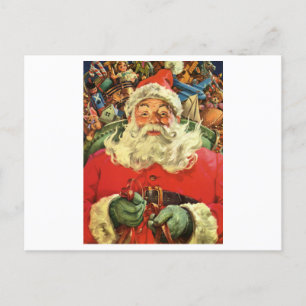CARTE POSTALE : VINTAGE NOËL : Père Noël