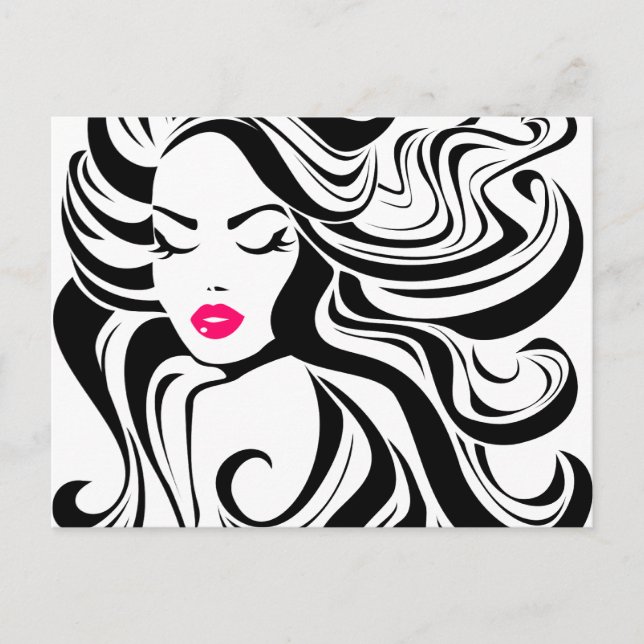 Carte Postale Vintage noire et blanche (Devant)