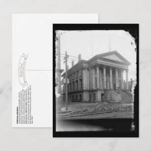 Carte Postale Vintage Norfolk, VA : US Customs House (1852)