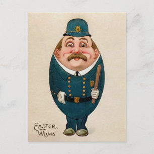Carte postale vintage Oeuf Cop Pâques