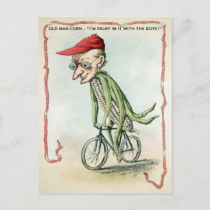 Carte postale vintage Old Man Corn
