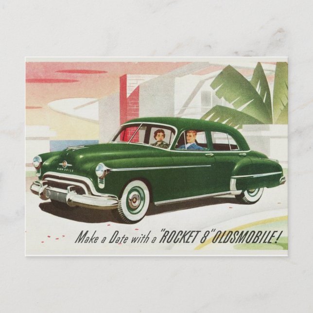 Carte postale vintage Oldsmobile (Devant)