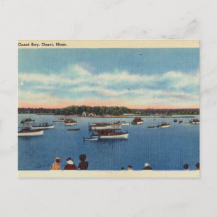 Carte Postale Vintage, Onset Bay, Onset, Massachusetts