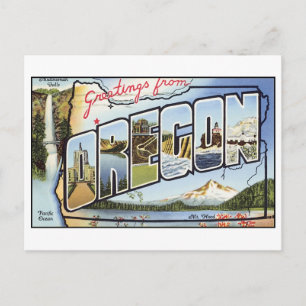 Carte postale vintage Oregon
