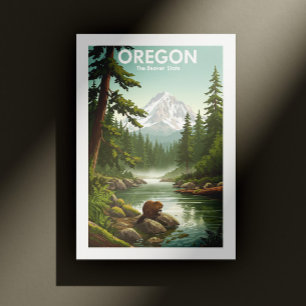 Carte Postale Vintage Oregon