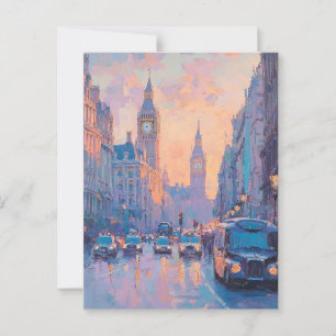 Carte postale vintage Painting Travel Londres