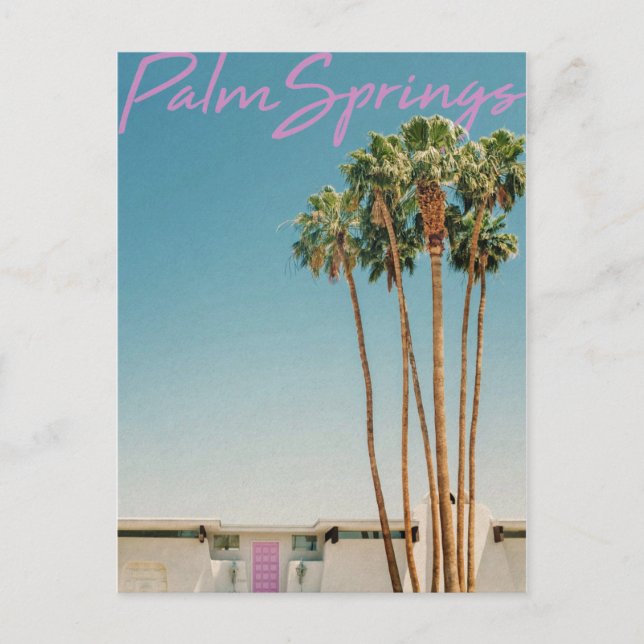 Carte postale vintage Palm Springs Travel (Devant)