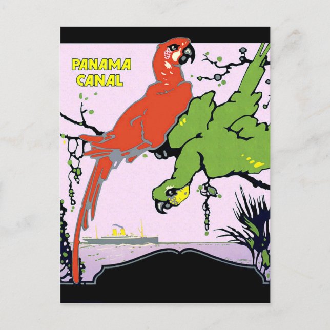 Carte Postale Vintage Panama Canal Travel (Devant)