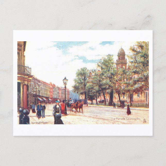 Carte Postale Vintage Parade, Leamington (Devant)