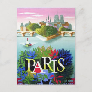 Carte Postale Vintage Paris France