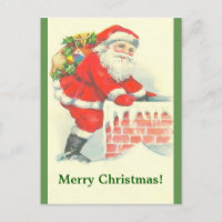 Vintage Père Noël & Chimney Classic Beauté