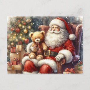 Carte postale vintage Père Noël Christmas