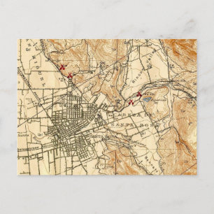 Carte postale vintage Père Noël Rosa CA