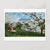 Carte postale vintage Père Noël Valley