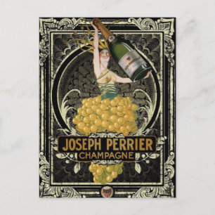 Carte postale vintage Perrier Champagne