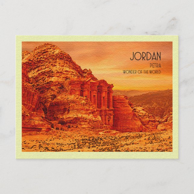 Carte postale vintage Petra Jordan (Devant)