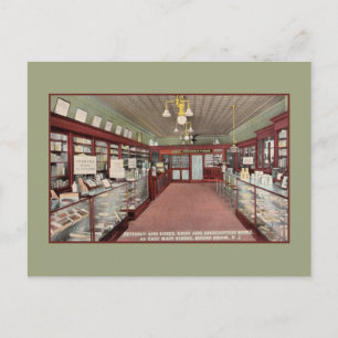 Carte Postale Vintage pharmacie pharmacie pharmacie intérieur Bo
