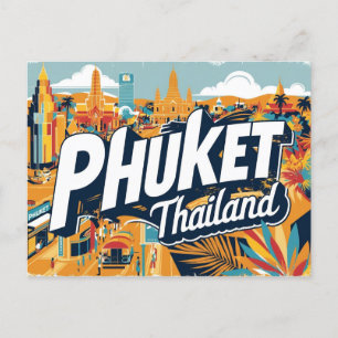 Carte Postale Vintage Phuket, Thaïlande