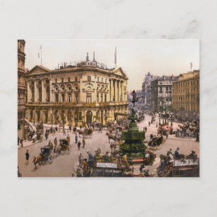 Carte Postale Vintage Piccadilly Circus Londres Angleterre