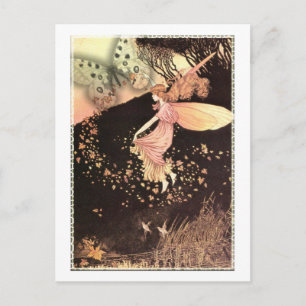 Carte postale vintage Pink Dreams Fairy
