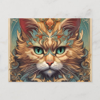 Carte Postale Vintage Pop Art, Louis Wain Beau Chat