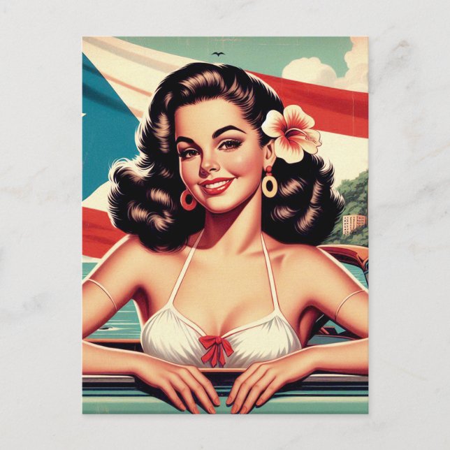 Carte Postale Vintage Portoricaine (Devant)