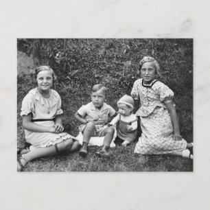 Carte postale vintage pour enfants