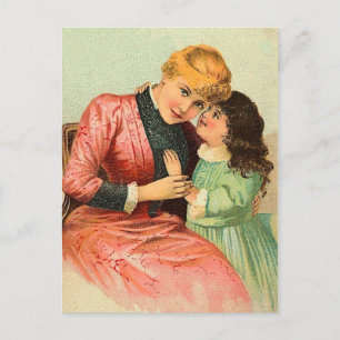 Carte postale vintage pour la fête des mères