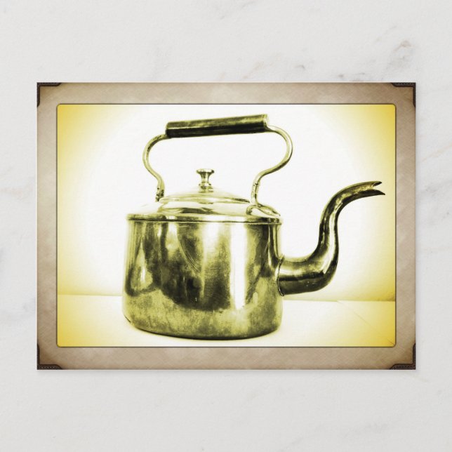 Carte postale vintage pour pot de café (Devant)