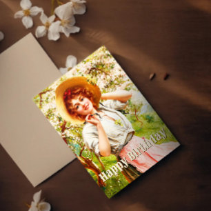 Carte Postale Vintage Printemps Emile Vernon Floral Anniversaire