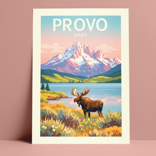 Carte Postale Vintage Provo Utah (Créateur téléchargé)