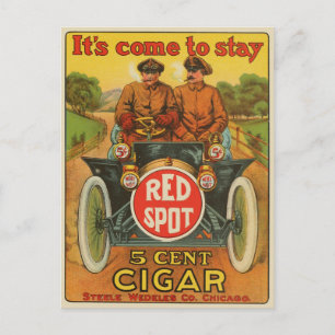 Carte postale vintage Red Spot Cigar Ad