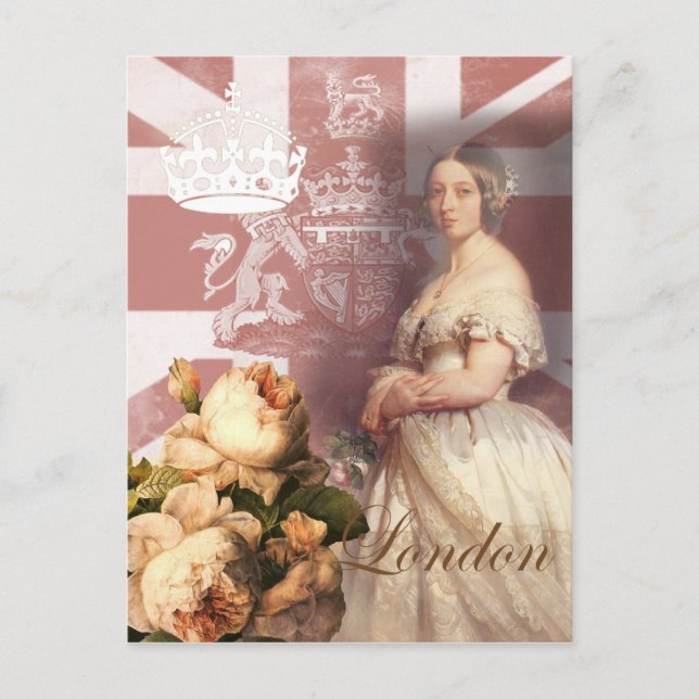 Carte Postale Vintage Reine Victoria Londres (Devant)