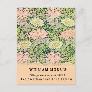 Carte Postale Vintage Remixe William Morris Chrysanthemum 